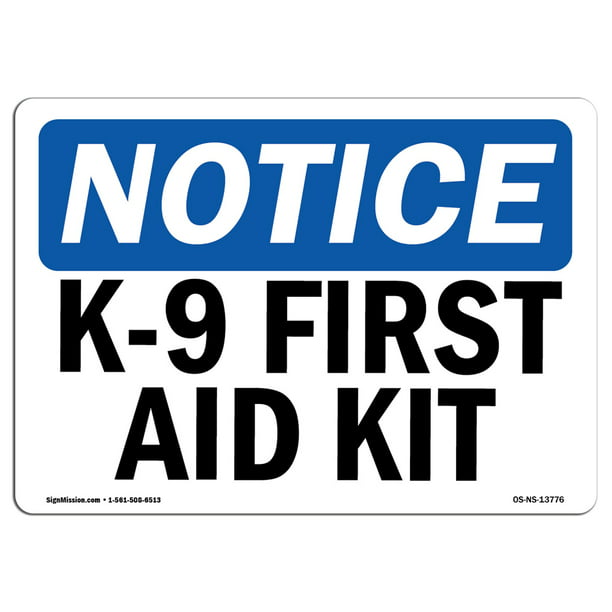First Aid Kit Located Inside Construction Site OSHA Notice Sign Warehouse Vinyl Label Decal  Made in The USA Protect Your Business 